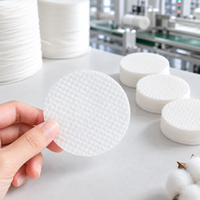 Y467 Vente en gros d'usine de disques de coton jetables à marque privée, doux, pour le démaquillage du visage