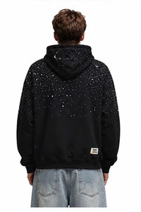 Sudadera con Pedrería para Hombre, Diseño con Pedrería, Material Duradero, Tacto Suave, Estilo Casual para Uso Diario - Product Image 3