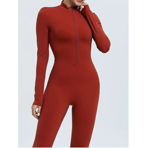 Premium Athletic Fitness Wear Halter <b>Jumpsuit</b> for Party Wholesale Seamless Performance Supplier Manufacturer with Custom Logo - Product Image 6