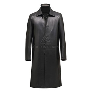 Abrigo Largo de Invierno 2026, Diseño Personalizado, Alta Calidad, Precio al por Mayor, Abrigo de Cuero Ligero para Hombre - Product Image 6