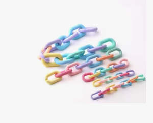Handcrafted Artistic Interlocking <b>Resin</b> Link Chain | <b>Sculpted</b> Rectangular Shape | Living Room Table Decor | - Product Image 3