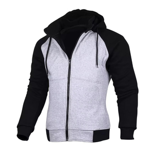 Sweat à capuche zippé pour motards, coupe-vent, grande taille, pour hommes adultes, avec rembourrage CE en coton/fibre de bambou - Product Image 3