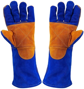 Guantes de Seguridad de Cuero para Soldadura Industrial y de Construcción, Resistentes a Vibraciones y Calor, de Alto Rendimiento - Product Image 1
