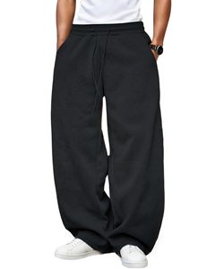 Custom <b>Men</b> Baggy Sweatpants Wide Leg Fleece <b>Lounge</b> Joggers OEM Bulk Wholesale - Product Image 3