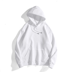 เสื้อฮู้ดดี้คุณภาพสูง 350gsm ผ้าฟลีซหนานุ่ม ทรงหลวมไหล่ตก ไม่มีเชือกผูก ไซส์ใหญ่พิเศษสำหรับผู้ชาย - Product Image 2