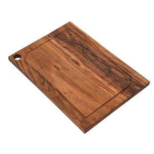 Gran oferta, tabla para cortar madera de acacia, tabla de charcutería orgánica ranurada para jugo, ideal para cortar carne, frutas, queso, servir y preparar - Product Image 1