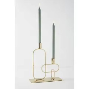 Vintage Metal Candle Stand Classic Candle Holder <b>Decorative</b> Interior Home <b>Decor</b> <b>Table</b> Centerpiece Accent - Product Image 5