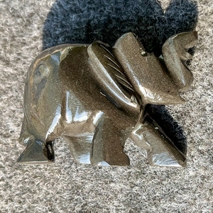 Black Obsidian <b>Elephant</b> Hand Carved Natural Gemstone Figurine Protection Feng Shui Decor Wholesale Supplier - Product Image 6