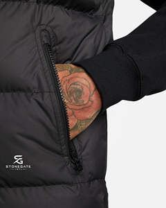 Chaleco Acolchado Grueso de Otoño para Hombre, Sin Mangas, de Poliéster y Algodón, Cálido, Impermeable, Transpirable, con Cuello en V, Informal, con Bolsillos - Product Image 4