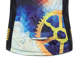Vêtements de sport 100 % polyester, uniforme de cyclisme personnalisé, maillot de cyclisme très vendu, uniforme de cyclisme - Product Image 5