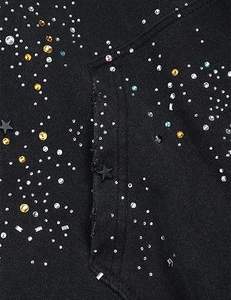 Sweat-shirt à capuche zippé surdimensionné vintage Ammiri personnalisé avec strass, imprimé étoiles, en molleton de coton épais, pour hommes et femmes, style streetwear - Product Image 3