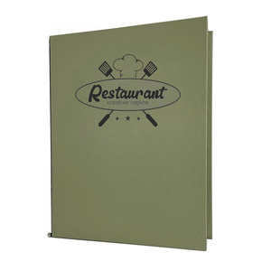 เมนูหนัง A5 B5 พร้อมเชือกยางยืด สำหรับร้านกาแฟ พร้อมโลโก้สั่งทำ - Product Image 3