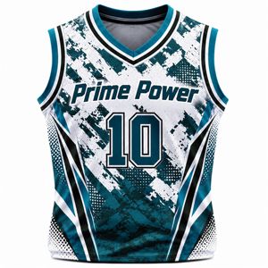 Conjunto de Uniforme de Baloncesto con Sublimación Completa, Colores Personalizados del Equipo, Nombres de Jugadores, Números, Logotipo y Pantalones Cortos Deportivos a Juego - Product Image 2