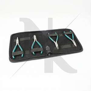Outils de fabrication de bijoux en acier inoxydable de qualité supérieure, ensemble de 4 pièces, kit d'outils de perlage pour bracelet, collier, équipements de bijouterie - Product Image 6