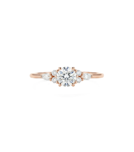 Bague de Fiançailles Minimaliste Solitaire en Or Massif 14K avec Diamant Moissanite Rond ou Marquise, Qualité DEF Couleur VS VVS Clarté, Vente en Gros - Product Image 5