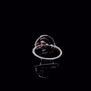 แหวนเพชรทรงเกลียวโรสโกลด์ 18K แหวนเพชรหรูหราทรงวงกลมเพชรคู่แฝด เพชรเลี้ยงในห้องปฏิบัติการทรงกลมเจียระไนแบบเหลี่ยมบริลเลียนท์ แหวนดีไซน์ทันสมัย - Product Image 3