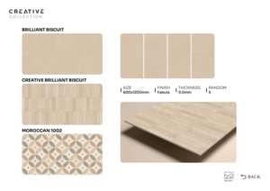 Carrelage en porcelaine Premium Fabula Finish 600x1200mm 60x120cm 24x48 pouces Grand format Surface décorative pour résidences de luxe - Product Image 5