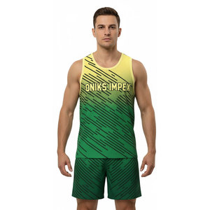 Uniforme de Atletismo Personalizado al por Mayor, Jersey y Pantalones Cortos para Entrenamiento, Fabricante OEM/ODM, Uniforme de Atletismo Cómodo - Product Image 5