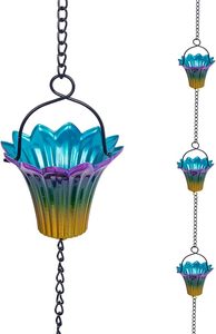 New Arrival Classic Metal Rain Chain Link Design for Rainwater Drain Outdoor Patio <b>Garden</b> <b>Hanging</b> Decoration Item - Product Image 5
