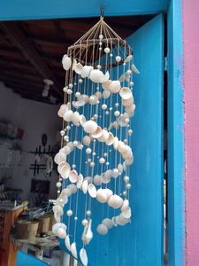 Natural Seashell <b>Wind</b> <b>Chime</b> Handmade Coastal Hanging Decoration for luxury seashell <b>wind</b> <b>chime</b> handmade shell <b>wind</b> <b>chime</b> natural - Product Image 3