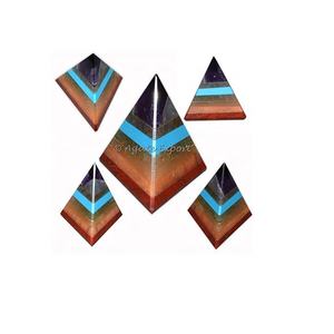 Péndulo de ágata de cristal tallado de octaedro unido de Chakra semiprecioso natural con proveedor de productos de 7 Chakras de estilo amor - Product Image 4