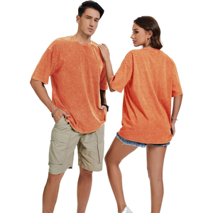 Premium Oversized Acid Wash Graphic T Shirt High Density Screen Print Heavyweight Cotton Urban Streetwear Manufacturer - Product Image 1