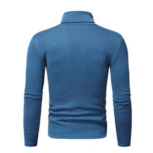 OEM Custom <b>Mens</b> Washed Cotton Turtleneck <b>Shirt</b> Breathable Comfortable Pullover Outerwear Supplier High Neck <b>Shirts</b> <b>For</b> <b>Men's</b> - Product Image 5