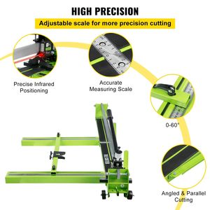 Tagliapiastrelle Manuale da 47 Pollici con Telaio Interamente in Acciaio, Guida Laser Bonus e Lama di Ricambio, Macchina Efficiente per Taglio Piastrelle - Product Image 4