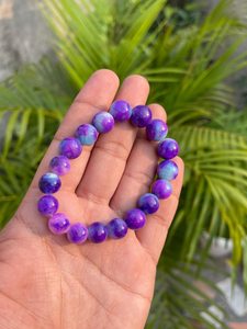 Certified Sugilite <b>Bracelet</b>: Sugilite <b>Beads</b> <b>Bracelet</b> (9-12mm, 157.ct) - Product Image 4