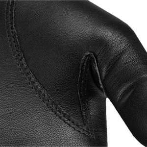 Gants de golf pour hommes de haute qualité, légers, respirants, à doigts entiers, nouvelle arrivée, design squelette imprimé, en véritable peau de mouton noire - Product Image 5