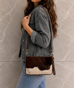 Real Cowhide Leather Handbag Crossbody Sling Bag Stylish Hot Selling New Design Shoulder Sling Bag for Women - Product Image 2