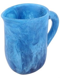 Resin Pitcher Jug Blue Color New Pattern Beverage Epoxy Resin Jug Lightweight Drinking <b>Container</b> for Party and Home Hotel - Product Image 1