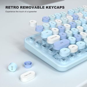 Tastiera USB Cablata a Formato Intero, Design Estetico Colorato e Carino con Supporti Pieghevoli, Plug and Play per Computer - Product Image 3