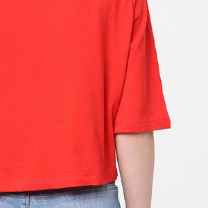Camiseta de Manga Corta Raglán para Mujer, Ecológica, 100% Algodón Orgánico, con Logotipo, Secado Rápido y Transpirable, Informal de Verano - Product Image 5