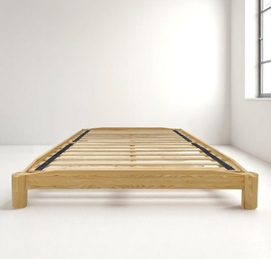 Solid Ash Wood Bed <b>Frame</b> Easy to Assemble Natural Wooden Bed Japanese Joinery Tool-free Vietnam Furniture OEM/ODM Manufacturer - Product Image 1