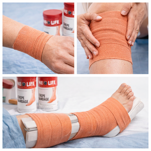 Rollo de Vendaje Elástico de Crepé |   Soporte de Compresión de Alta Elasticidad para Esguinces |   Venda de Primeros Auxilios para Lesiones Deportivas |   Recuperación del Dolor - Product Image 4