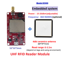 Módulo Lector RFID UHF Invelion R300 860-960MHz Largo Alcance 20m, Carcasa ABS, Antena SMA, USB TTL, para Raspberry Pi Arduino