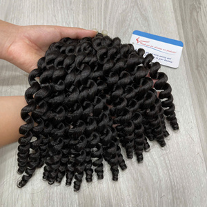 ผมแท้เวอร์จินเรมี่แบบเวฟ 100% ผมเวียดนาม สีดำ ไม่ผ่านการดัดแปลงด้วยสารเคมี บรรจุภัณฑ์และโลโก้ปรับแต่งได้ - Product Image 6