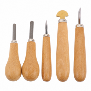 Kit professionnel d'outils de sertissage de pierres pour bijoux en bois, comprenant un polisseur, un poussoir de sertissage et un rouleau, pour la fabrication de bijoux DIY - Product Image 1