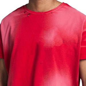 T-shirt ample délavé au soleil, coupe lourde |   T-shirt col rond oversize à épaules tombantes, teint en pièce, effet vintage, 300 GSM - Product Image 3