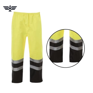 Hi Vis Reflective Rain <b>Pants</b> for Men <b>Waterproof</b> Safety <b>Work</b> Trousers High Visibility Industrial Rainwear Bottoms - Product Image 5
