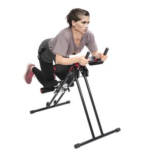 Potente Attrezzo per Addominali Nero di Tipo Lineare con Ruote per Club Fitness Privati - Product Image 1