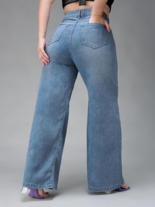 Abdul Royal World Export Women's <b>Boot</b> Cut Denim Jeans Cotton Fabric Eco-Friendly Color Fade Proof Mid Waist Regular Fit Vintage - Product Image 2
