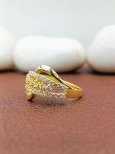 แหวนแต่งงานทรงกลมเจียระไนแบบบริลเลียนท์ประดับเพชร D'VINS JEWELS รุ่นทันสมัย สีโรสโกลด์ เพชรเพาะเลี้ยงสีขาว D เติมเงินและทองคำ ได้รับการรับรอง - Product Image 2