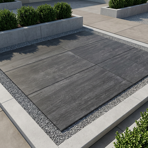 Hotel Driveway Core <b>Stone</b> Nero Heavy Duty 20mm Thickness Porcelain Outdoor Tiles 300x300mm Adhesive R11 Non Slip <b>Paving</b> Slabs - Product Image 1