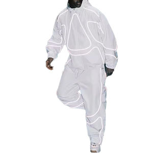 Conjunto Deportivo Personalizado de Gran Tamaño, Chaqueta Cortavientos Reflectante, Ropa Deportiva Urbana para Hombre, Chándal de Poliéster y Nailon para Correr - Product Image 3