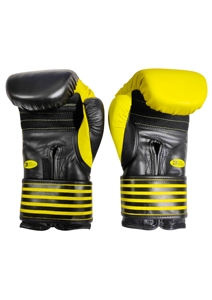 Custom Adult Boxing Gloves Genuine Cowhide Leather 8oz–16oz Training Sparring Gloves with Wrist Support Velcro Closure - Product Image 2