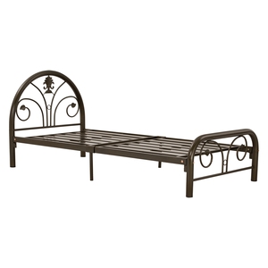 Base de Cama Individual de Metal con Diseño de Hierro Forjado, Color Dorado Antiguo, Muebles para Dormitorio - Product Image 5