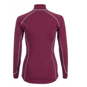 Ropa de entrenamiento de montar a caballo para mujer, camiseta de manga larga de secado rápido con cremallera completa, ropa ecuestre de la mejor calidad - Product Image 4