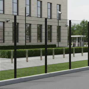 Valla 868 con Recubrimiento de Polvo Negro y Postes de 60x60mm - Product Image 3